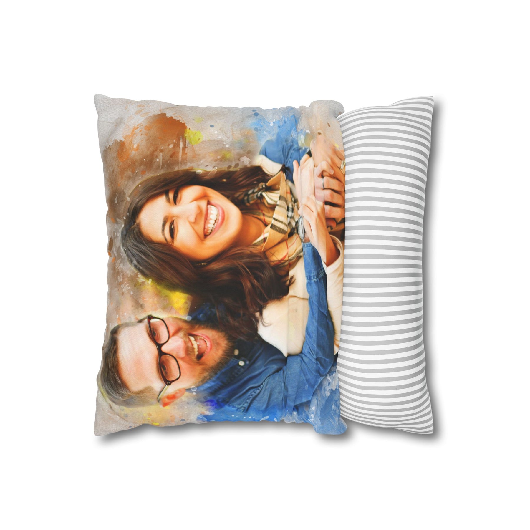 Custom Portrait Pillow Cover