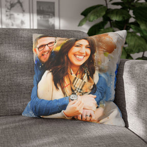 Custom Portrait Pillow Cover