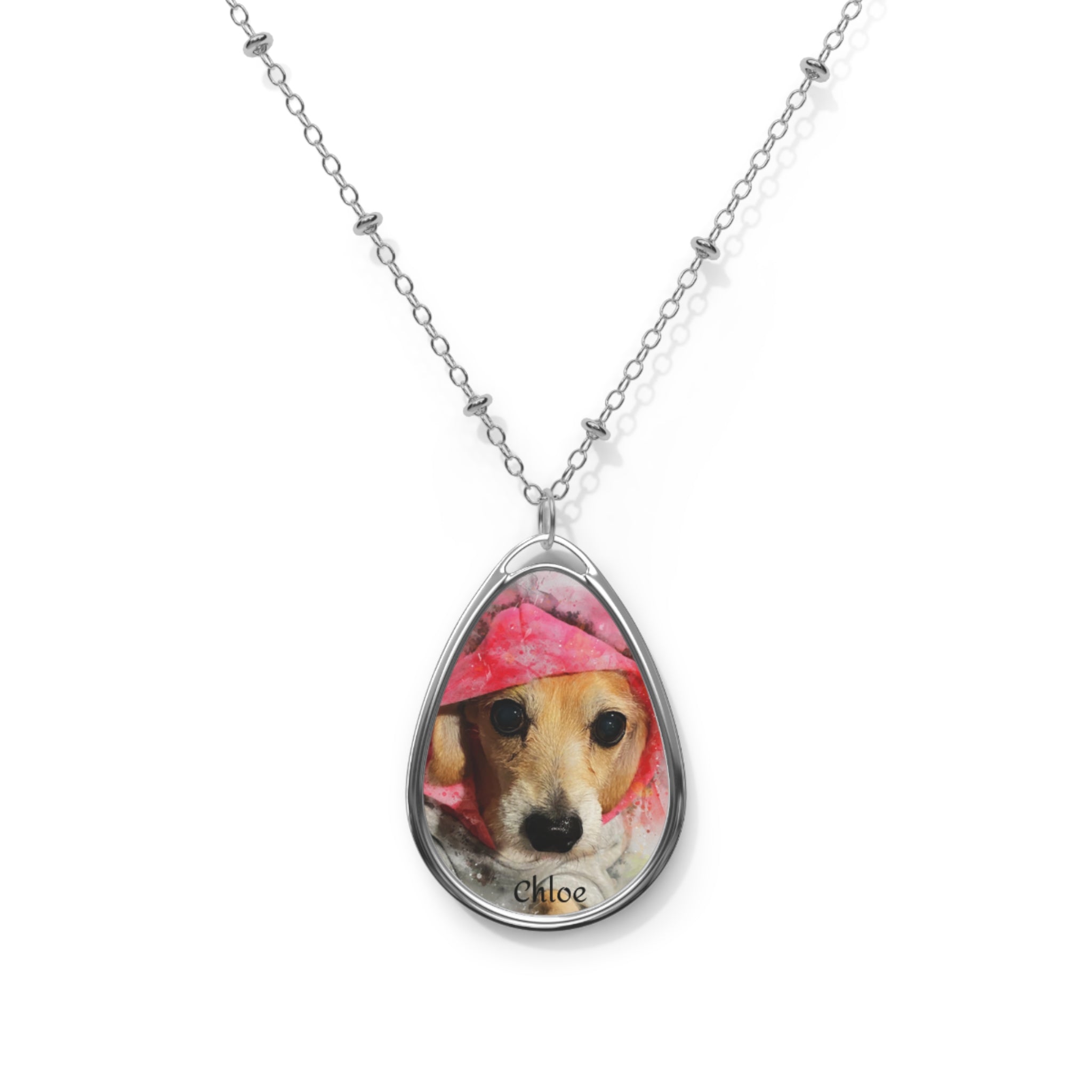 Custom Pet Portrait Necklace