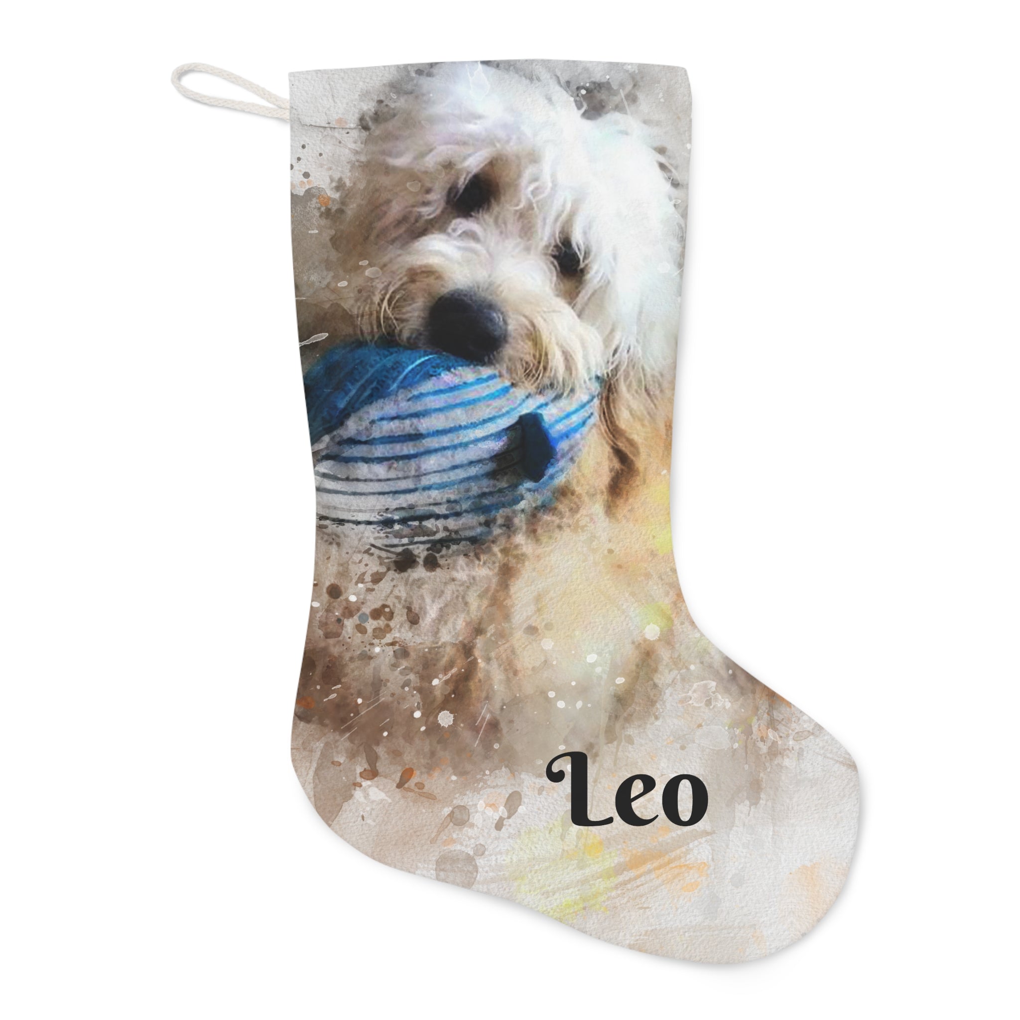 Custom Pet Portrait Stocking