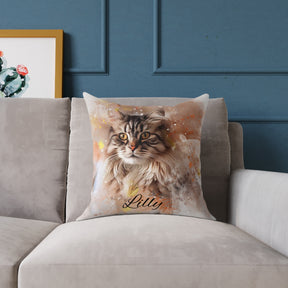 Custom Portrait Throw Pillow