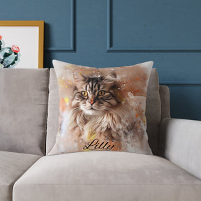 Custom Portrait Throw Pillow