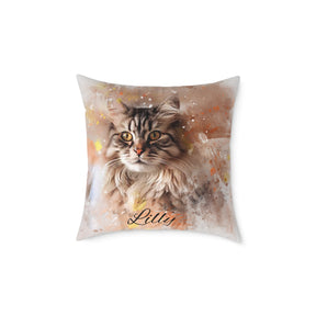 Custom Portrait Throw Pillow