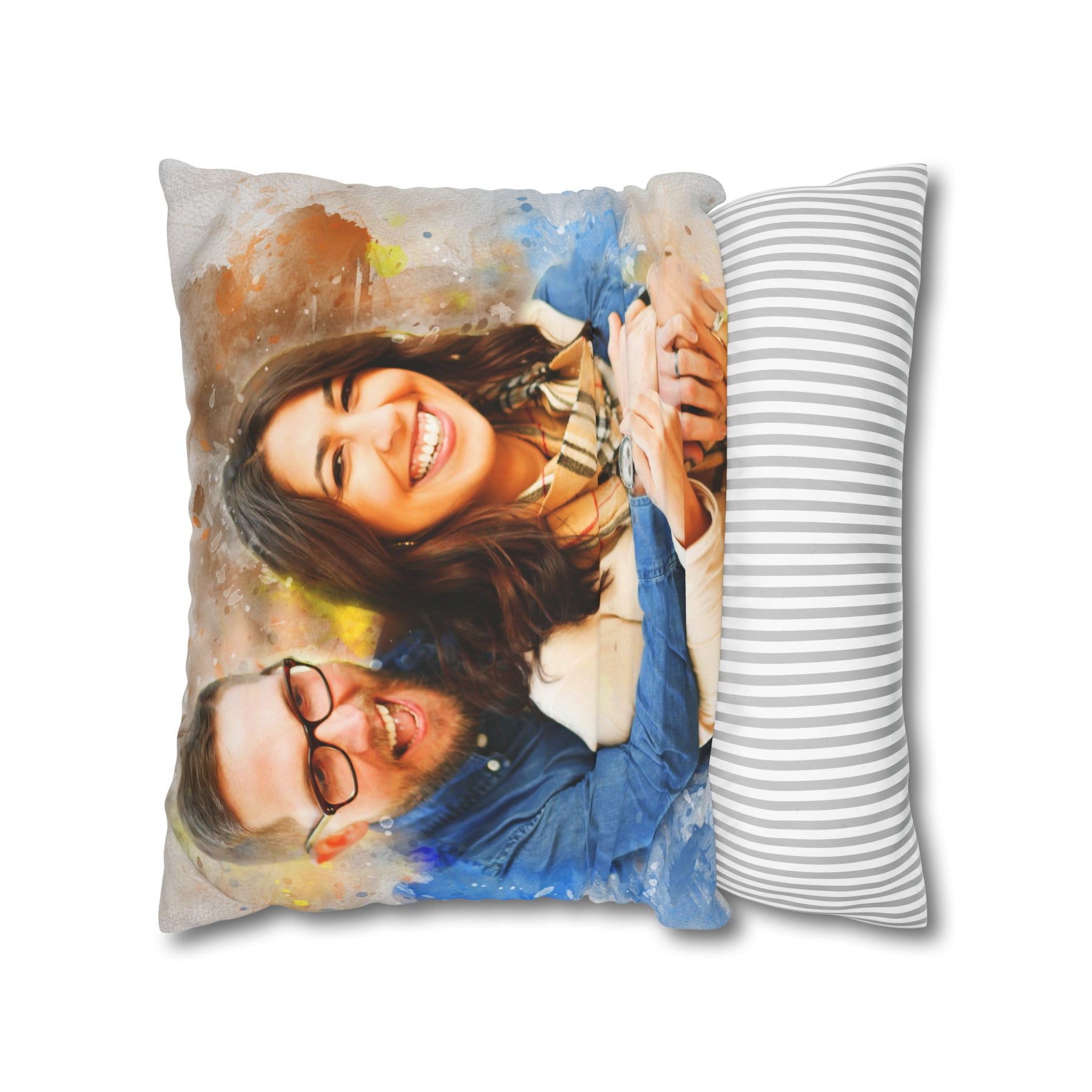 Custom Portrait Pillow Cover