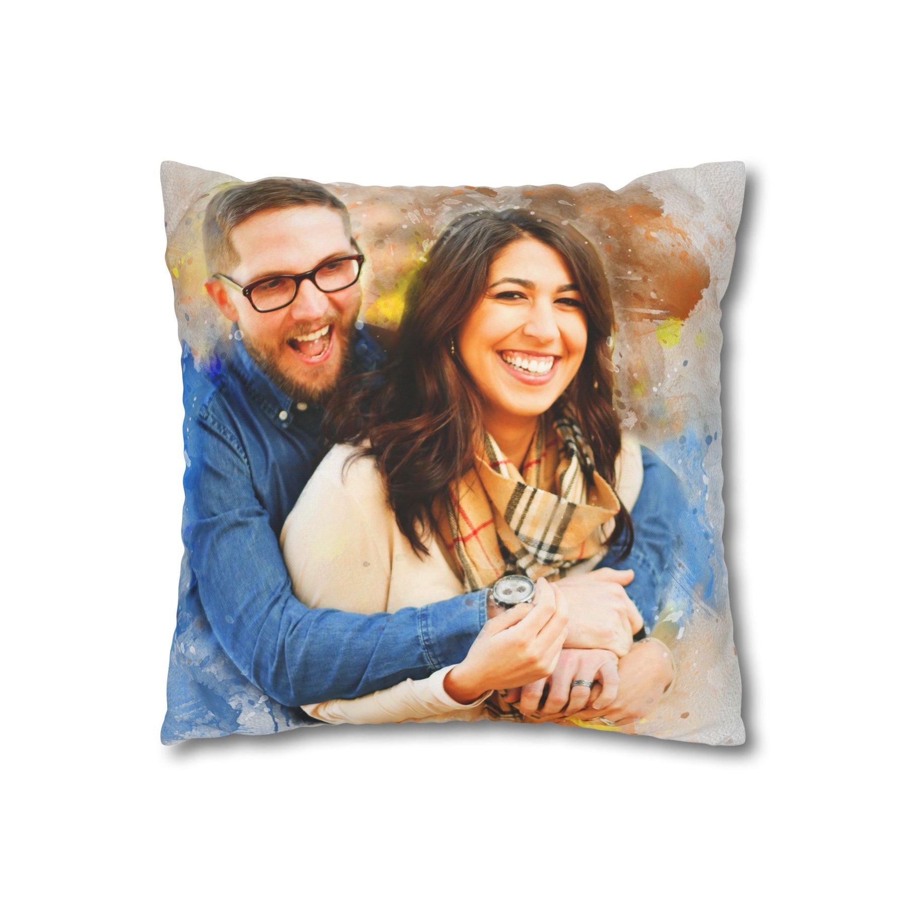 Custom Portrait Pillow Cover