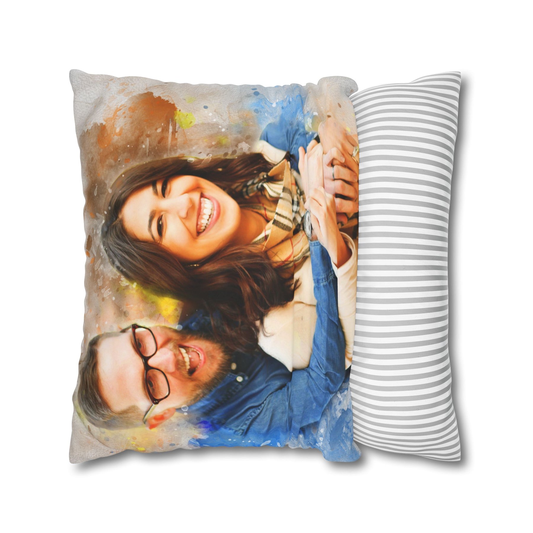 Custom Portrait Pillow Cover