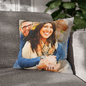 Custom Portrait Pillow Cover