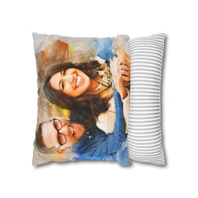 Custom Portrait Pillow Cover